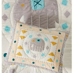 Anthropologie Elephant Applique Kids Sham